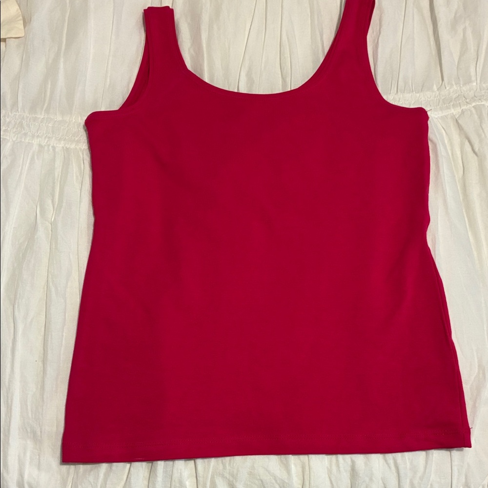 Talbots Vibrant magenta pink Tank Top